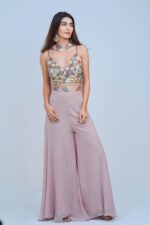 Pastel Charm Mirror-Work Co-Ord Set