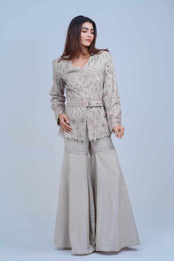 Luxury Indo-Western Embellished Blazer Set