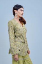 Luxury Indo-Western Embellished Blazer Set