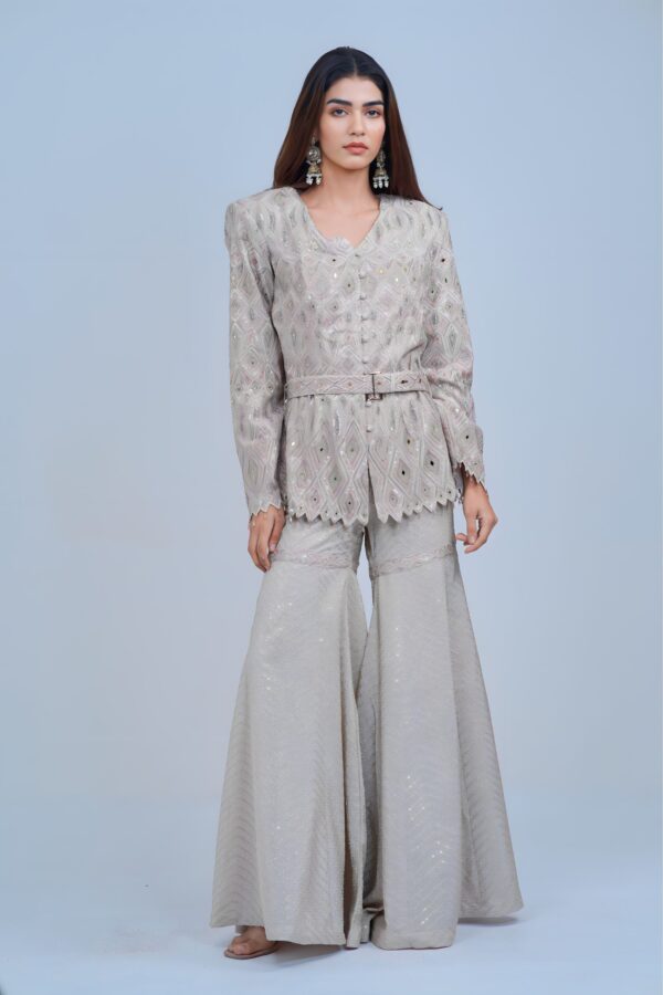 Luxury Indo-Western Embellished Blazer Set