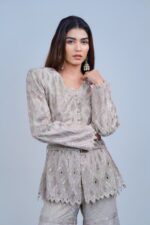 Luxury Indo-Western Embellished Blazer Set