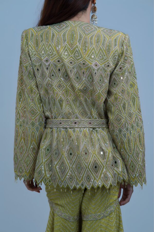 Luxury Indo-Western Embellished Blazer Set