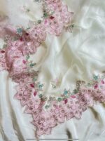 Rich Ivory Hued Designer Unstiched Suit
