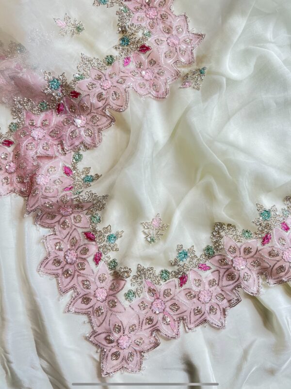 Rich Ivory Hued Designer Unstiched Suit