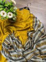 Pakistani Maheshwari Silk Self-Print Unstitched Suit with Pure Digital Printed Silk Dupatta