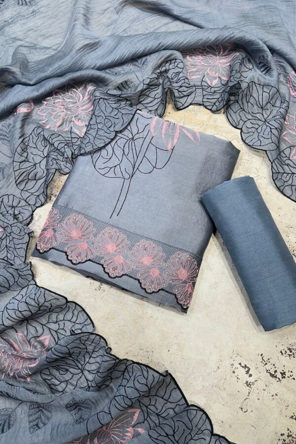 Elegant Mal Cotton Unstitched Suit