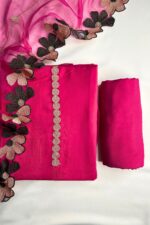 Fluorescent Pakistani Cut work Unstitched Suit