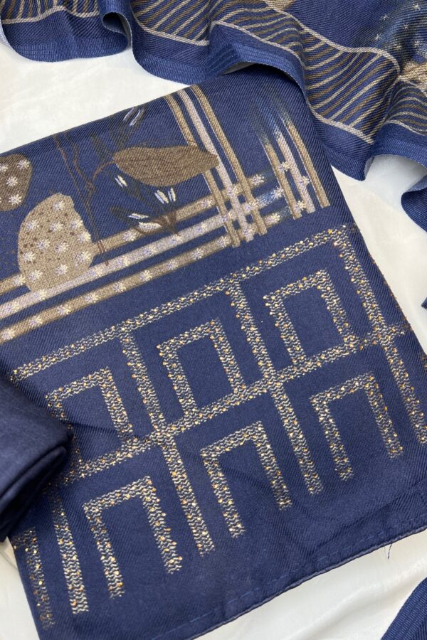 Dark Tones Pashmina Prints with Highlights
