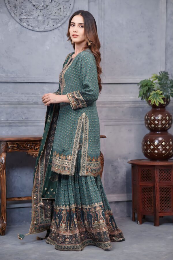 Pakistani Elegant Digital Printed Garara Suit