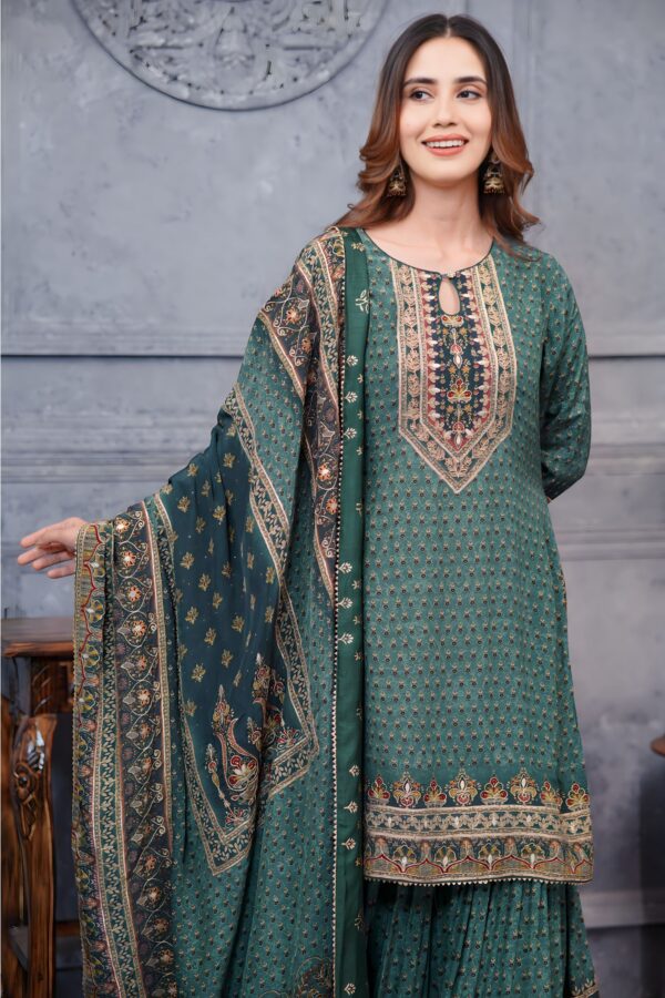 Pakistani Elegant Digital Printed Garara Suit