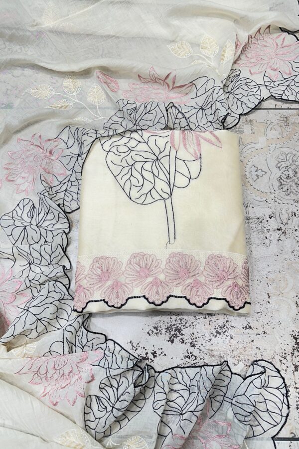 Elegant Mal Cotton Unstitched Suit