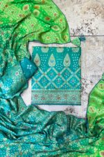 Traditional Charm Pure Bandhani Unstitched suit set