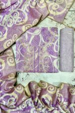 Elegant Intricate Unstitched Suits with Prints and Weaving