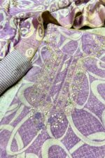 Elegant Intricate Unstitched Suits with Prints and Weaving
