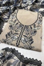 Exquisite Organza Pakistani Unstitched Suit Set