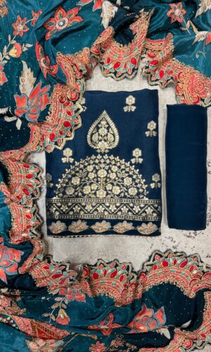 Traditional Charm Banarasi Unstitched Suit Set