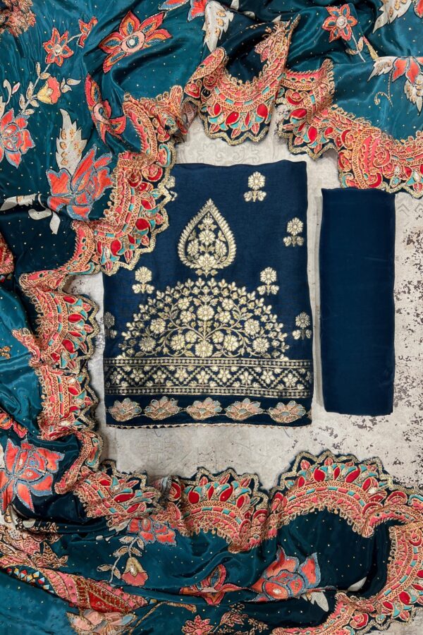 Traditional Charm Banarasi Unstitched Suit Set