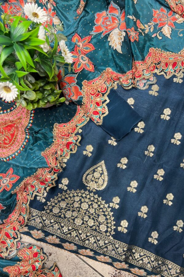 Traditional Charm Banarasi Unstitched Suit Set