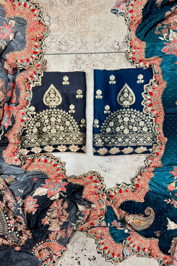 Traditional Charm Banarasi Unstitched Suit Set
