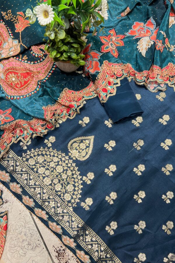 Traditional Charm Banarasi Unstitched Suit Set
