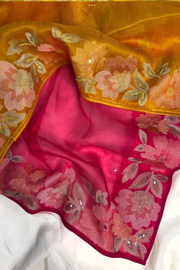 Fluorescent Hued Unstitched Pakistani Suit in Premium Pure Fabric