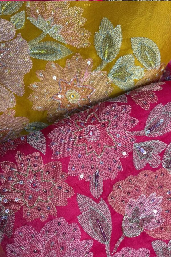 Fluorescent Hued Unstitched Pakistani Suit in Premium Pure Fabric