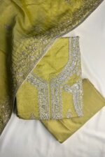 Organza Pakistani Suits with Silver Embroidery