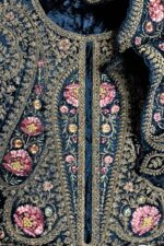 Navy Blue Original Velvet Pakistani Suit