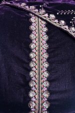 Dark Micro Velvet Pakistani Suit