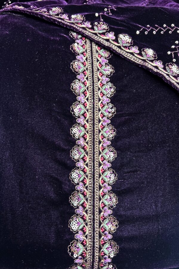 Dark Micro Velvet Pakistani Suit
