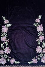 Dark Micro Velvet Pakistani Suit