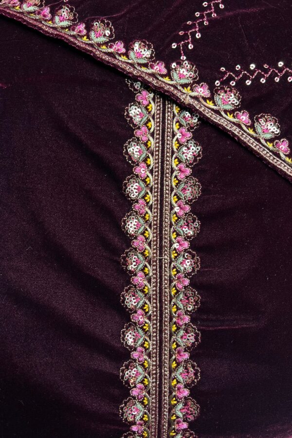 Dark Micro Velvet Pakistani Suit