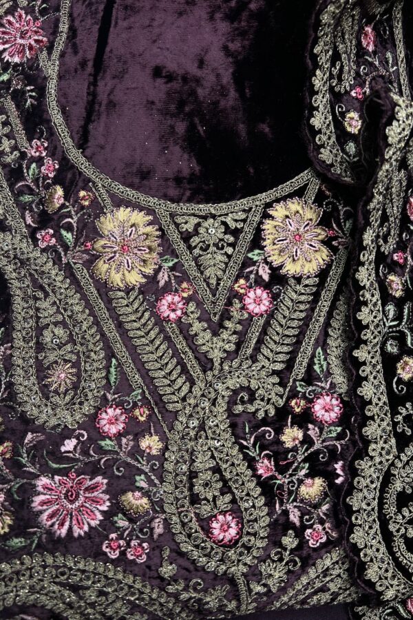Original Dark Purple Pakistani Suit