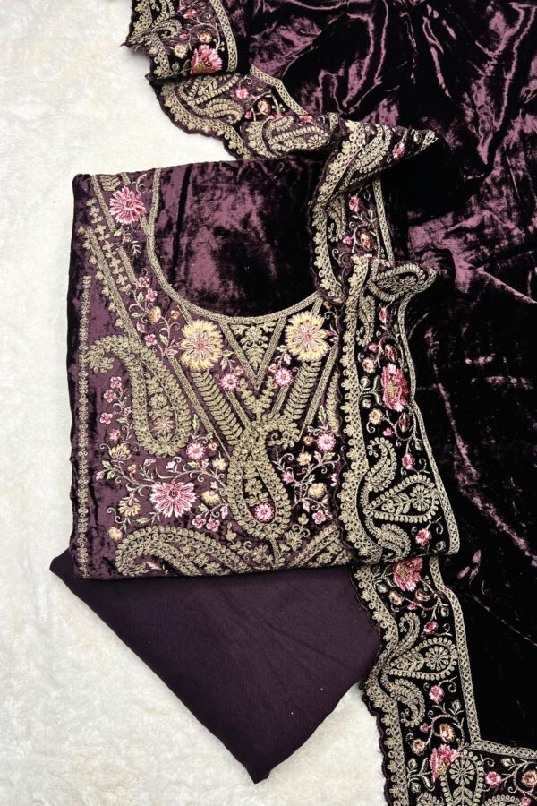 Original Dark Purple Pakistani Suit