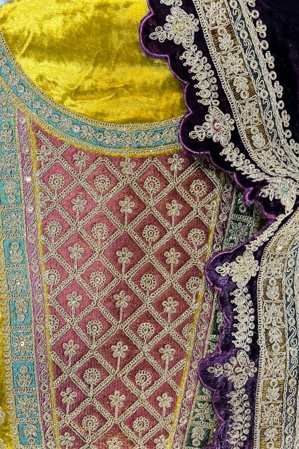 Micro Velvet Embroided Pakistani Suit