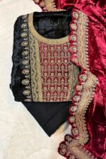 Micro Velvet Embroided Pakistani Suit