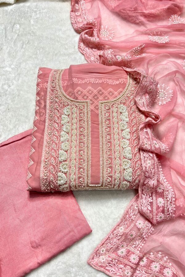 Original Lakhnavi Unstitched Suit