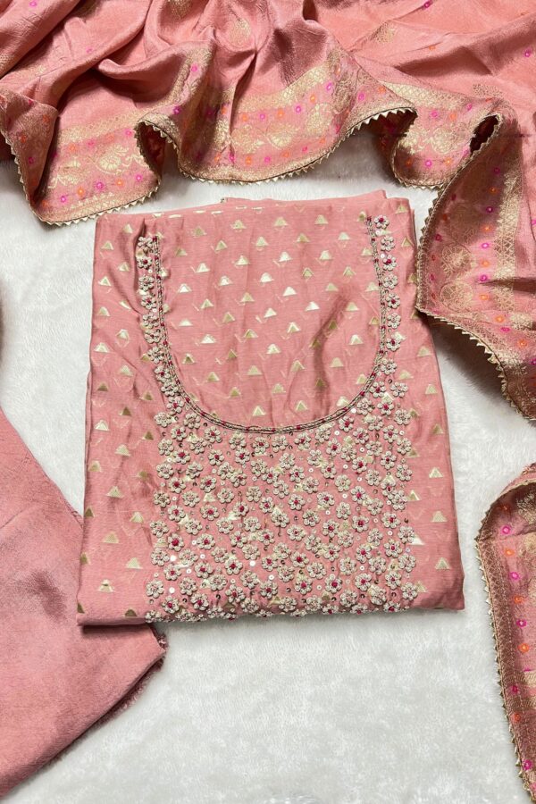 Banarasi Hand Stitched Traditional suit