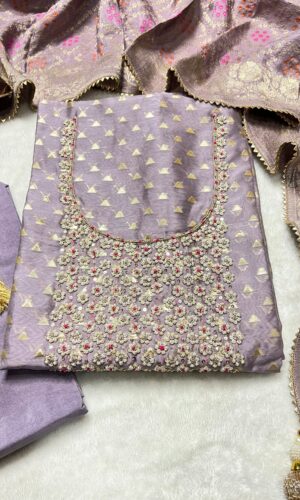 Banarasi Hand Stitched Traditional suit