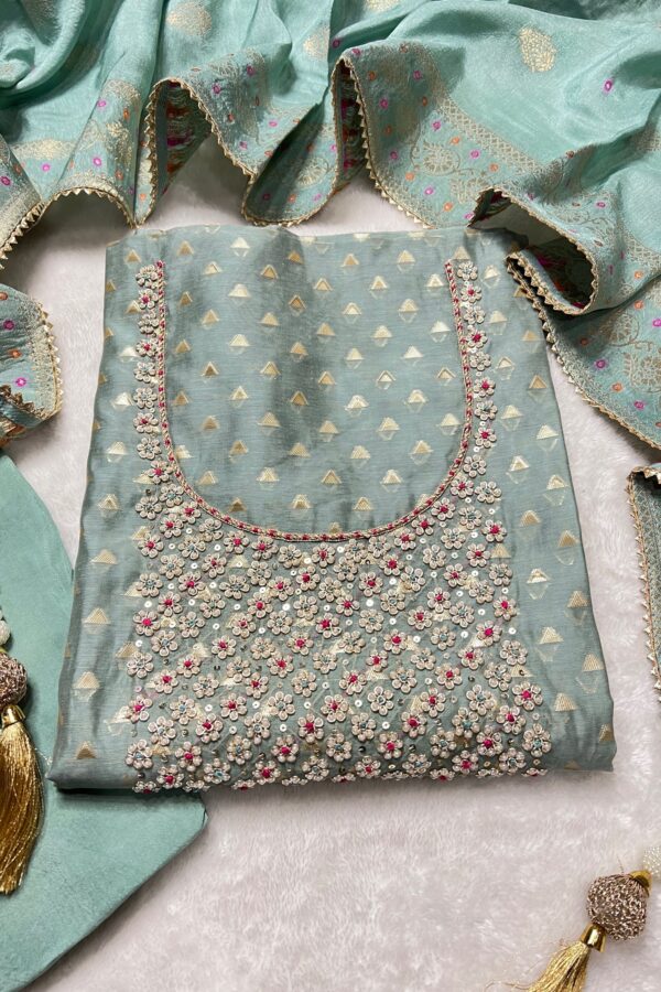 Banarasi Hand Stitched Traditional suit