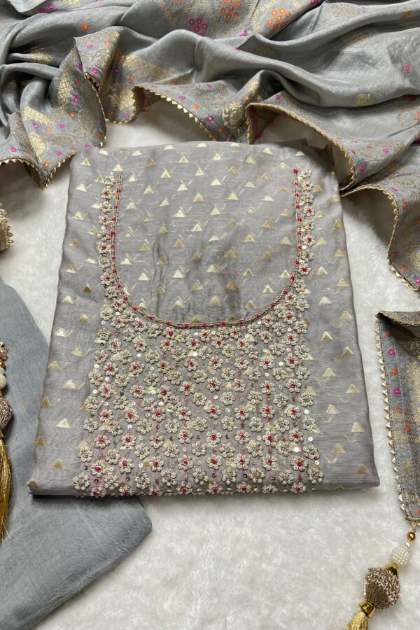 Banarasi Hand Stitched Traditional suit