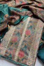 Resham Highlight Pashmina Floral Print With Shawl
