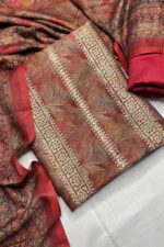 Resham Highlight Pashmina Floral Print With Shawl