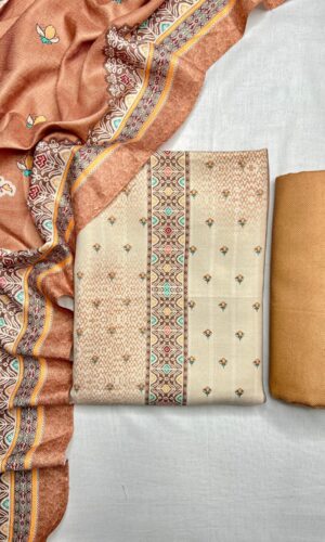 Contrast Beauty Digital Pashmina Suits