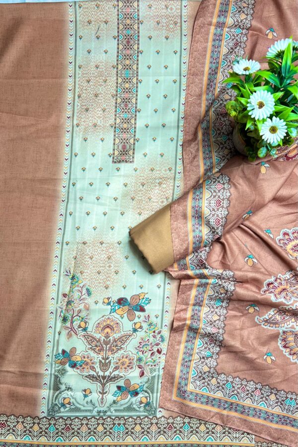Contrast Beauty Digital Pashmina Suits