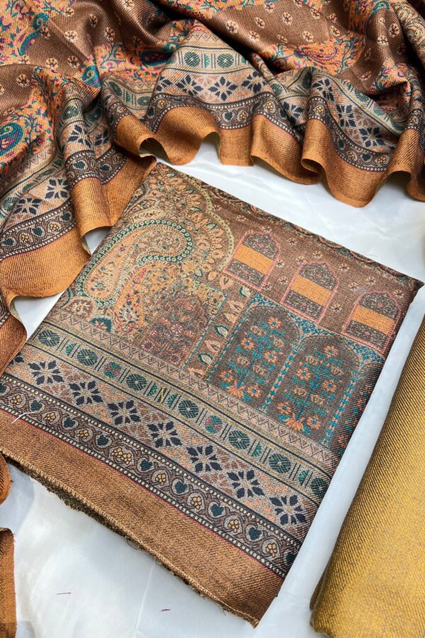 Luxurious Pashmina Print Unstitch Suit