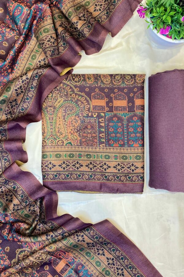 Luxurious Pashmina Print Unstitch Suit