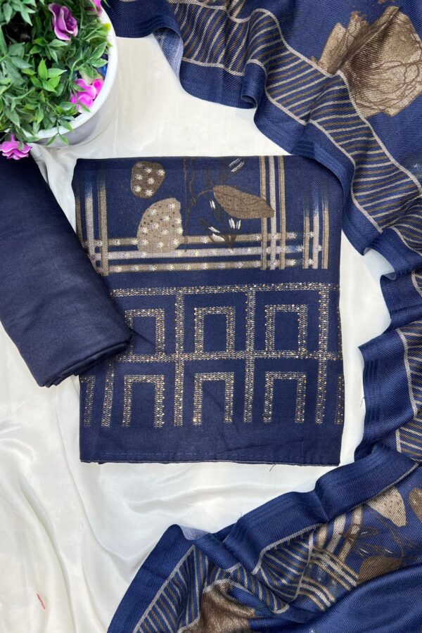 Dark Tones Pashmina Prints with Highlights