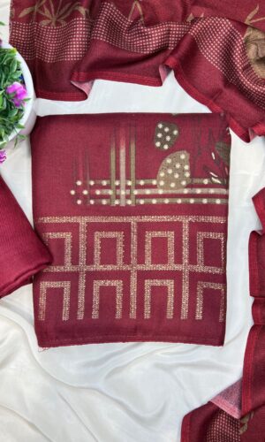 Dark Tones Pashmina Prints with Highlights