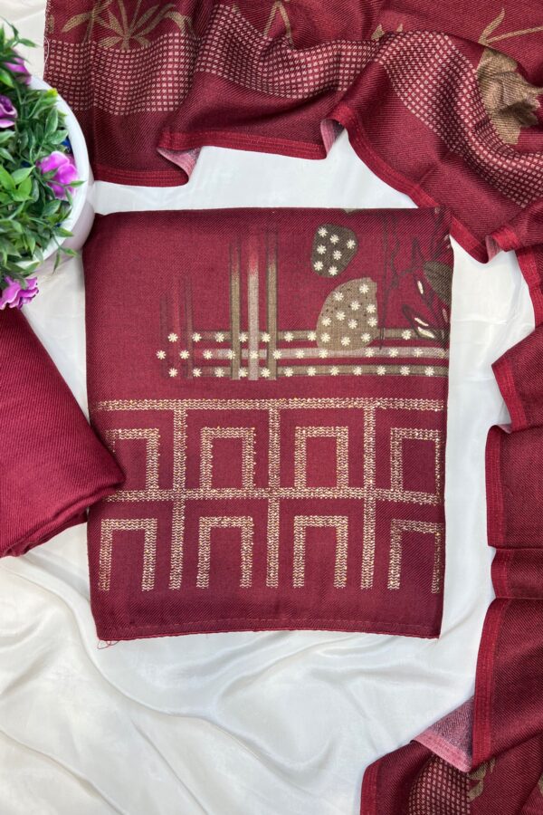 Dark Tones Pashmina Prints with Highlights